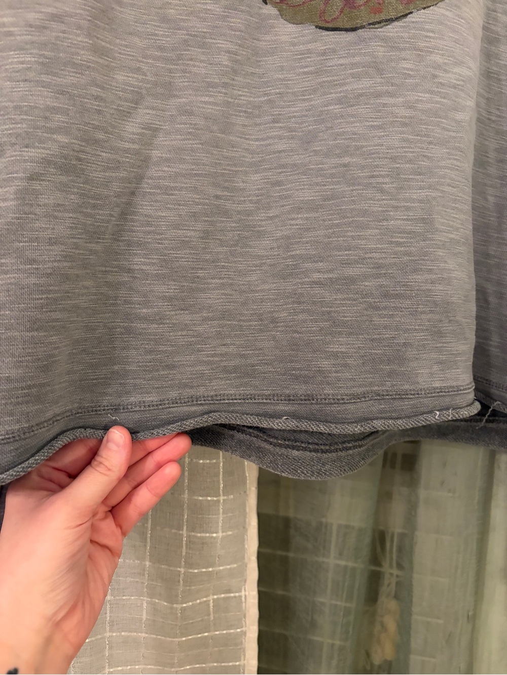 Anthropologie Gray 'Let's Go Bananas” Graphic Sweatshirt - Picture 5 of 5